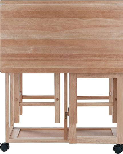 Winsome Wood Suzanne Kitchen, Square, Natural, Beech - LeafyLoom