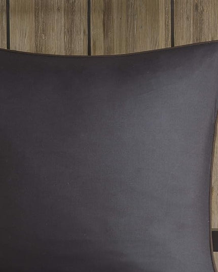 Woolrich Rustic Lodge Cabin Comforter Set - All Season Down Alternative Warm Bedding Layer and Matching Shams, Oversized King, Bitter Creek, Grey/Brown - LeafyLoom