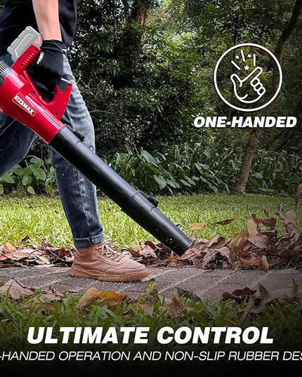 Leaf Blower Cordless for MilWaukee m18 Battery, 125-MPH 450-CFM Cordless Leaf Blower, Battery Powered Leaf Blowers for Town Care, Patio, Blowing Leaves and Snow (Battery Not Included, Only Tool) - LeafyLoom