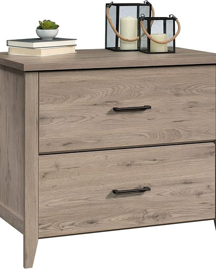 Sauder Summit Station 2-Drawer Lateral File Cabinet, L: 33.86" x W: 20.87" x H: 29.02", Laurel Oak - LeafyLoom