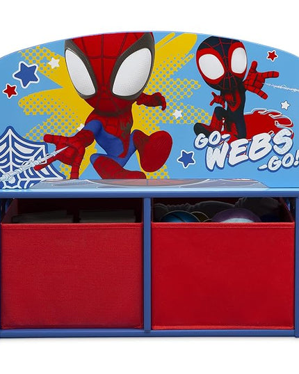 Delta Children Kids Convertible Activity Bench - Greenguard Gold Certified, Marvel Spidey and His Amazing Friends - LeafyLoom