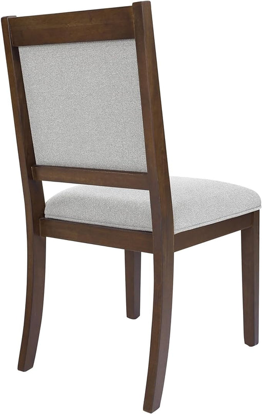 HomePop Classic Parsons Dining Chairs, Gray solid woven (set of 2) - LeafyLoom