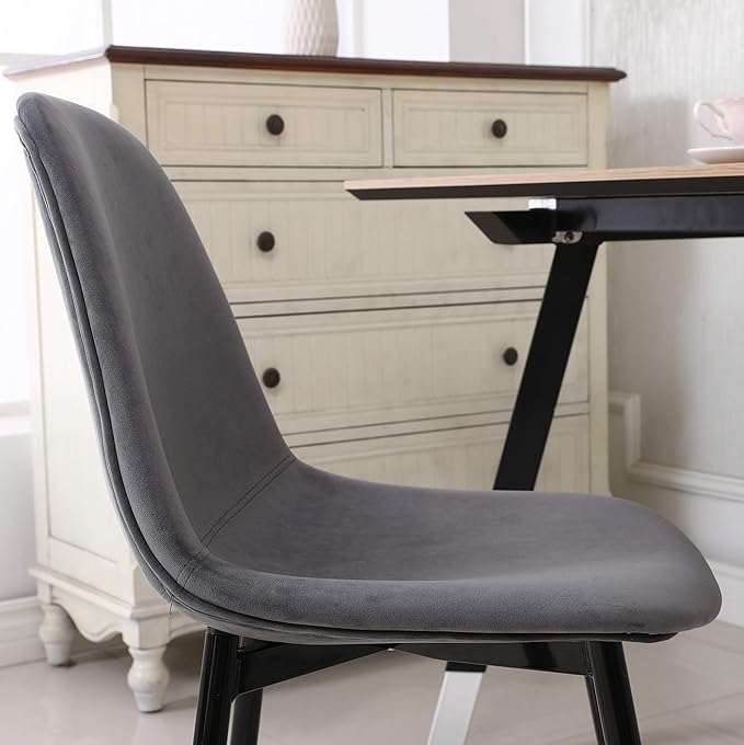 NicBex Haerin-SD-00350-LWJ Dining Chairs, 22.3"x17.3"x33.3", Gray - LeafyLoom