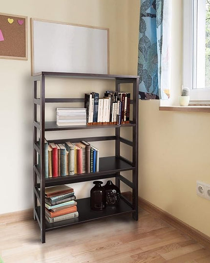 Casual Home Soho Manhattan 4-Shelf Bookcase 26 Wide - Espresso, 304-44 - LeafyLoom
