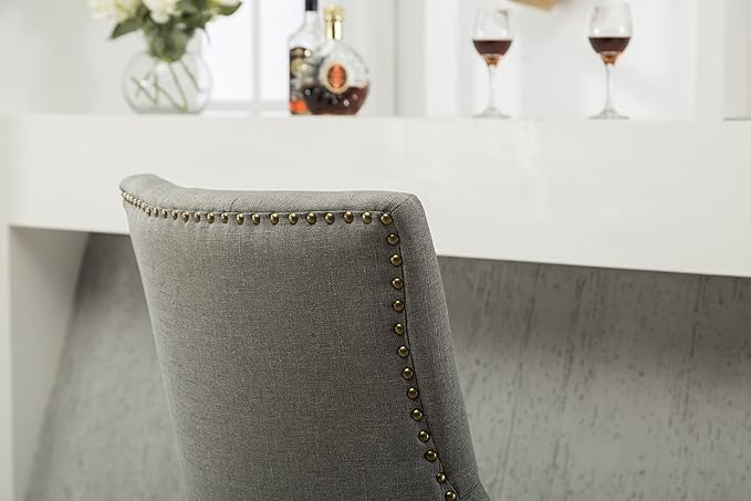 NicBex Haerin-SD-00158-LWJ Dining Chairs, 24"x22"x39", Gray - LeafyLoom