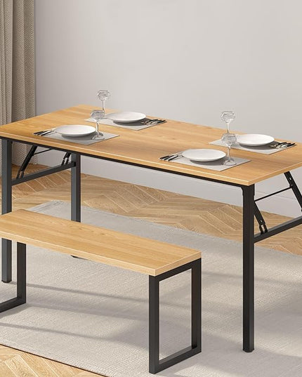 Need Home Office Desk - Large Computer Desk Sturdy Table Foldable Desk Gaming Computer Table No Assembly Required AC5BB 60 inch - LeafyLoom