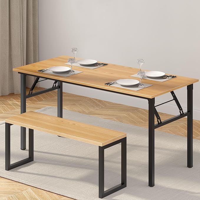 Need Home Office Desk - Large Computer Desk Sturdy Table Foldable Desk Gaming Computer Table No Assembly Required AC5BB 60 inch - LeafyLoom