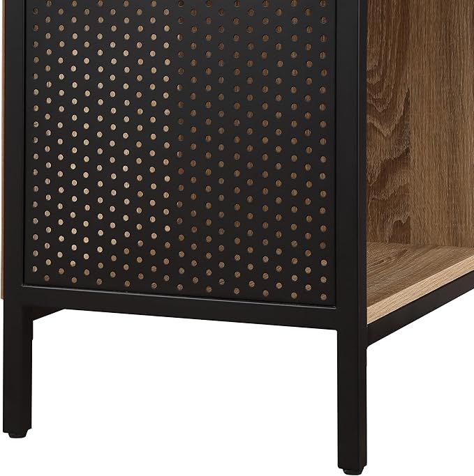 OSP Home Furnishings Ace Contemporary Modern Storage Cube Bookcase, 4 Cubes, River Oak Finish - LeafyLoom