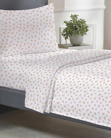 California Design Den Floral Sheet Set Twin XL, 100% Cotton Sheets, 3 Pc Deep Pocket Twin XL Sheets & Pillowcase Set - Chic Floral - LeafyLoom