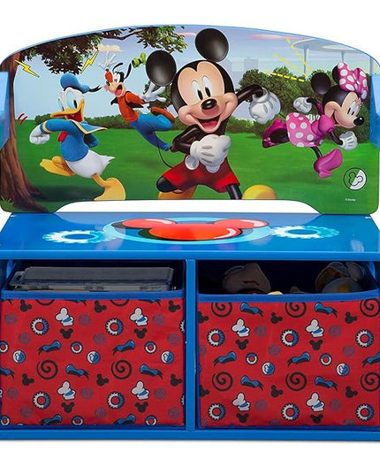 Delta Children Kids Convertible Activity Bench - Greenguard Gold Certified, Disney Mickey Mouse - LeafyLoom