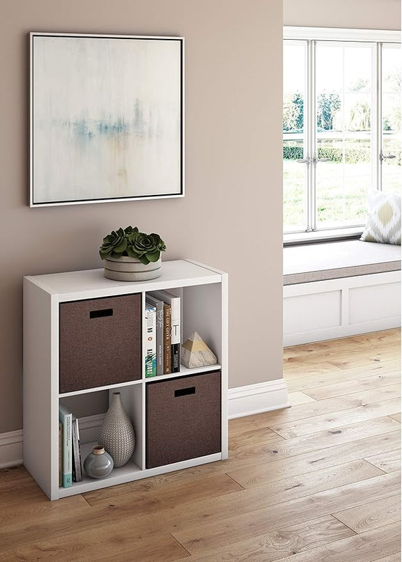 ClosetMaid 4549 Decorative Open Back 4-Cube Storage Organizer, White - LeafyLoom