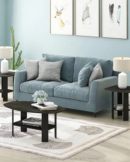 Furinno Simple Design Coffee Table, Espresso - LeafyLoom