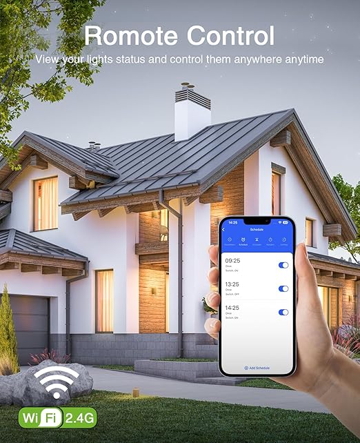 GHome Smart Switch,Smart Wi-Fi Light Switch Compatible with Alexa and Google Assistant 2.4Ghz, Single-Pole,Neutral Wire Required,UL Certified,Remote/Voice Control, No Hub Required (3 Pack) GhomeSmart