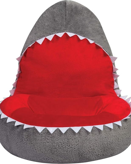 Trend Lab Shark Toddler Chair Plush Character Kids Chair Comfy Furniture Pillow Chair for Boys and Girls, 21 x 19 x 19 inches - LeafyLoom