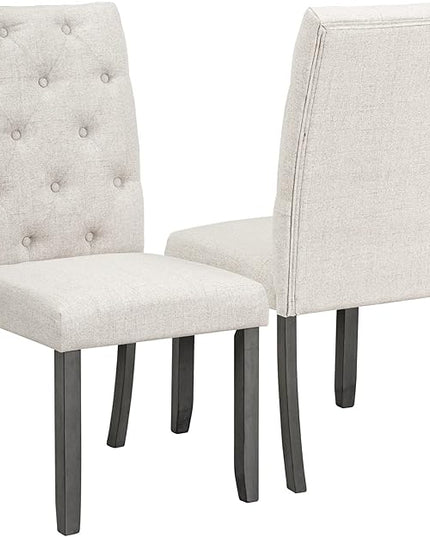 6-Piece Farmhouse Dining Table Set Wood Rectangular Tabletop, 4 Tufted Upholstered Chairs and Bench, for Dinette Room and Kitchen, Gray, 72" L x 42" W x 30" H - LeafyLoom