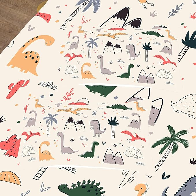 NINENINE Dinosaur Bedding Set for Kids,Twin Bedding Sets for Girls Kids,Dinosaur Comforter Sets for Girls,Cute Bedding Sets with 1 Comforter 1 Pillowcase - LeafyLoom