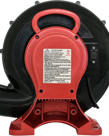 XPOWER BR-35 ½ HP Indoor/Outdoor Inflatable Blower Fan for Bounce Houses and Movie Screens, with Weather-Resistant Switch, Safety Certified - LeafyLoom