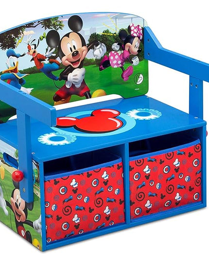 Delta Children Kids Convertible Activity Bench - Greenguard Gold Certified, Disney Mickey Mouse - LeafyLoom