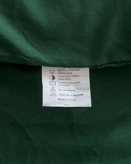 ROSGONIA Twin Comforter Set for College Girls Boys Dark Emerald Green, 1 Comforter 1 Pillowcase,Soft Dorm Bedding All Season Kids Comforter Sets - LeafyLoom