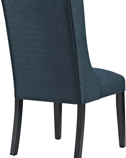 Modway Baronet Modern Tufted Upholstered Fabric Parsons Kitchen and Dining Room Chair in Azure - LeafyLoom