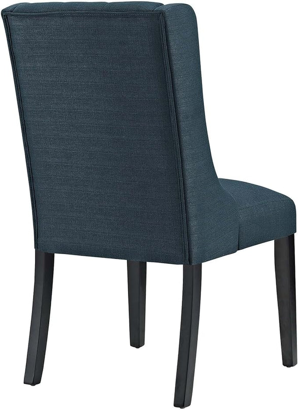 Modway Baronet Modern Tufted Upholstered Fabric Parsons Kitchen and Dining Room Chair in Azure - LeafyLoom