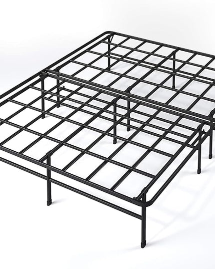ZINUS 6 Inch Green Tea Cooling Gel Memory Foam Mattress and Super Heavy Duty SmartBase Metal Mattress Foundation Set / Bed and Mattress Set / No Box Spring Needed / Mattress in a Box, Twin - LeafyLoom