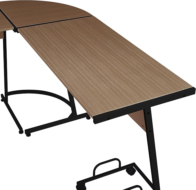 NicBex Kimberly-DW-00039-LWJ Home Office Desks, 58"x44"x30", Oak - LeafyLoom