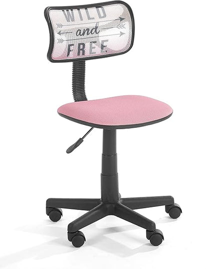 Printed Swivel Mesh Chair, Wild and Free - LeafyLoom