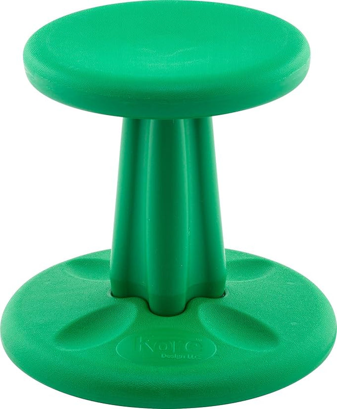 Kore Kids Preschool Wobble Chair - Flexible Seating Stool for Classroom, Preschool, Kindergarten & Elementary School - Age 4-5 yrs, Green (12in) - LeafyLoom