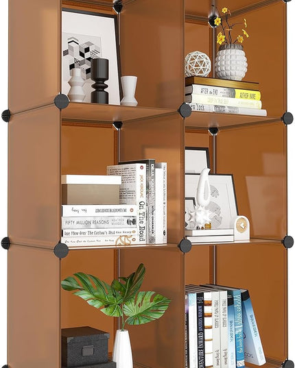 6-Cube Storage Organizer, Closet Organizer Storage Shelf Bookcase Bookshelf with Metal Hammer, Storage Cubes Organizer Cabinet for Kids, Closet, Bedroom, Bathroom, (11.8x11.8x11.8 inch) - LeafyLoom