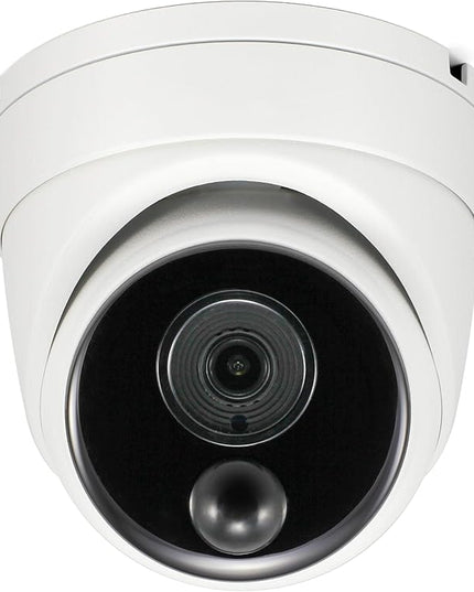Swann Home Security Camera,PoE Cat5e NVR 4K HD Video, Indoor or Outdoor Wired Surveillance CCTV Dome,Color Night Vision,Heat Motion Detection,Metal Housing,Local Storage SwannUSA