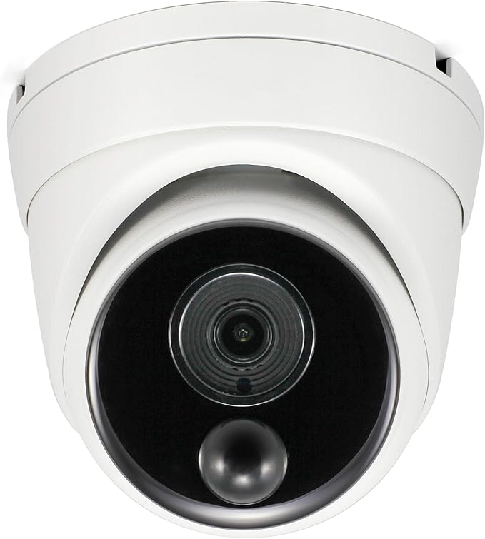 Swann Home Security Camera,PoE Cat5e NVR 4K HD Video, Indoor or Outdoor Wired Surveillance CCTV Dome,Color Night Vision,Heat Motion Detection,Metal Housing,Local Storage SwannUSA