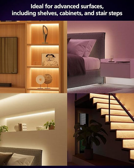 Philips Hue Lightstrip Starter Kit (6ft Light Strip, Base Plug, Hue Hub), Compatible with Alexa, Google Assistant, White PhilipsHue