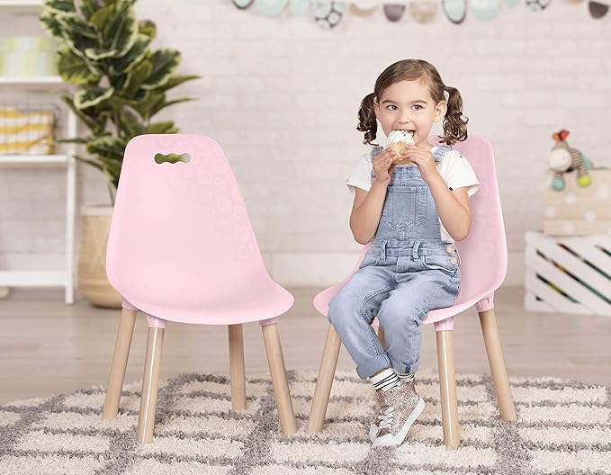 B. toys Pink B. Spaces Chairs Set - LeafyLoom