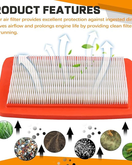 Air Filter Replacement for RedMax Parts T401282310 EBZ8500 EBZ8001 H Parts 512652001 Backpack Blower 170BT 180BF Leaf Blower 570BFS 580BTS - LeafyLoom