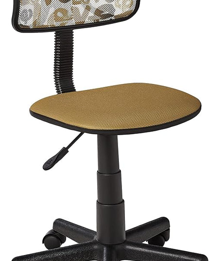 Printed Rolling Task Chair, Love Chair Mesh 21D x 21W x 28H in - LeafyLoom