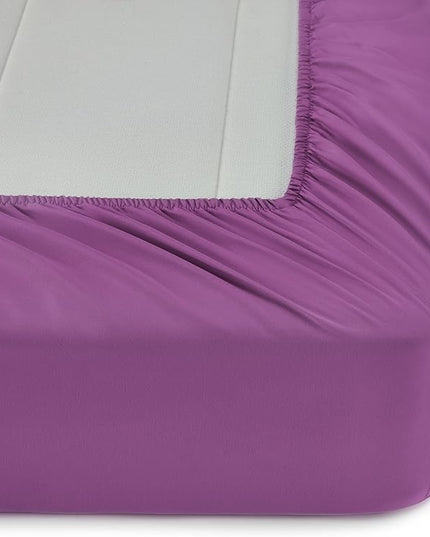 Amazon Basics 7 Piece Microfiber Kid's Bed-in-a-Bag Bedding, Full/Queen, Bluish Flowers, Floral - LeafyLoom