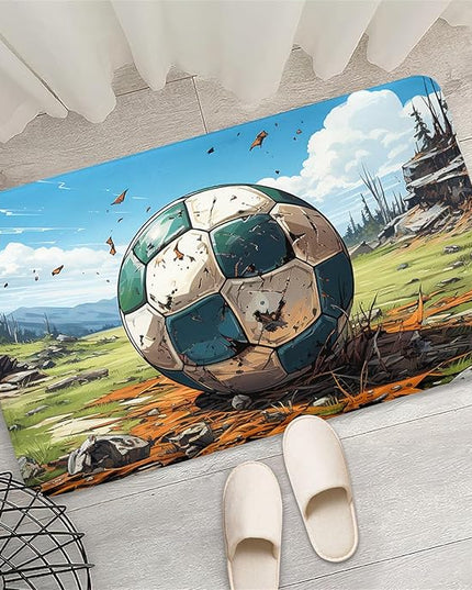 Football Rug for Boys Bedroom - Kids Rug Football Rug Basketball Rugs for Teen Boys Bedroom Football Carpet for Boys Bedroom Football Rugs for Boys Girls Sports Room,2'×3' - LeafyLoom
