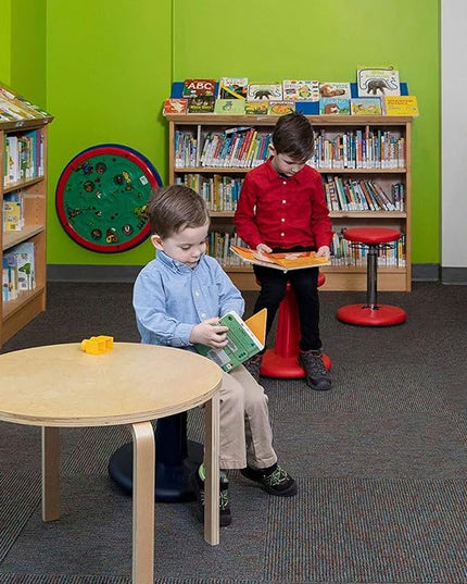 Kore Kids Preschool Wobble Chair - Flexible Seating Stool for Classroom, Preschool, Kindergarten & Elementary School - Age 4-5 yrs, Green (12in) - LeafyLoom