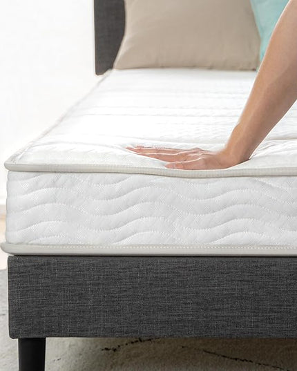 ZINUS 6 Inch Foam and Spring Hybrid Mattress [New Version], Full, Fiberglass free, Medium Firmness, Durable Support, Certified Safe Foams & Fabric, Mattress in A Box - LeafyLoom