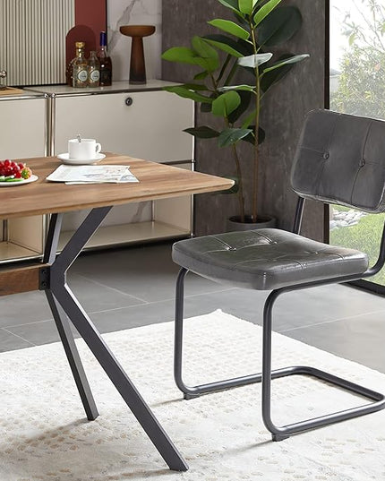 NicBex Haerin-SD-00366-LWJ Dining Chairs, 18.7"x22.2"x32.9", Light Gray - LeafyLoom