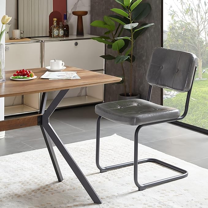 NicBex Haerin-SD-00366-LWJ Dining Chairs, 18.7"x22.2"x32.9", Light Gray - LeafyLoom