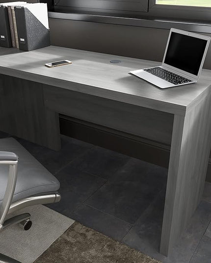 Bush Business Furniture Echo Desk Return/Bridge, Modern Gray - LeafyLoom