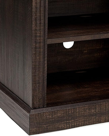 ROCKPOINT 70inch Classical TV Stand Storage Media Console Entertainment Center for TVs up to 80,Espresso - LeafyLoom