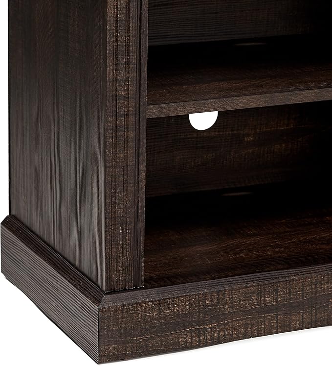 ROCKPOINT 70inch Classical TV Stand Storage Media Console Entertainment Center for TVs up to 80,Espresso - LeafyLoom