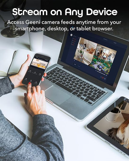 Geeni Smart Wi-Fi Security Camera with Night Vision: 1080p HD Indoor Surveillance, Motion Detection, Two-Way Audio & Alexa Compatible Geeni