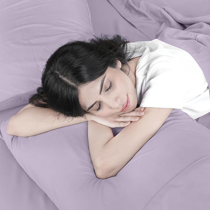 Utopia Bedding Full Bed Sheets Set - 4 Piece Bedding - Brushed Microfiber - Shrinkage and Fade Resistant - Easy Care (Full, Lavender) - LeafyLoom