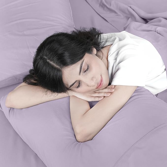 Utopia Bedding Twin Bed Sheets Set - 3 Piece Bedding - Brushed Microfiber - Shrinkage and Fade Resistant - Easy Care (Twin, Lavender) - LeafyLoom