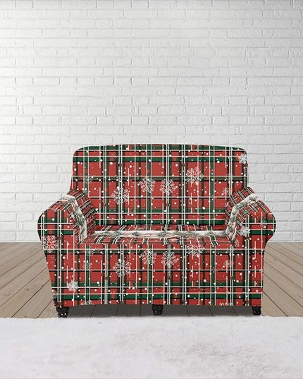 FKELYI Christmas Decorations Sofa Couch Cover Comfortable Furniture Protector Easy Going Stretch Sofa Slipcover with Elastic Bottom S FKELYI