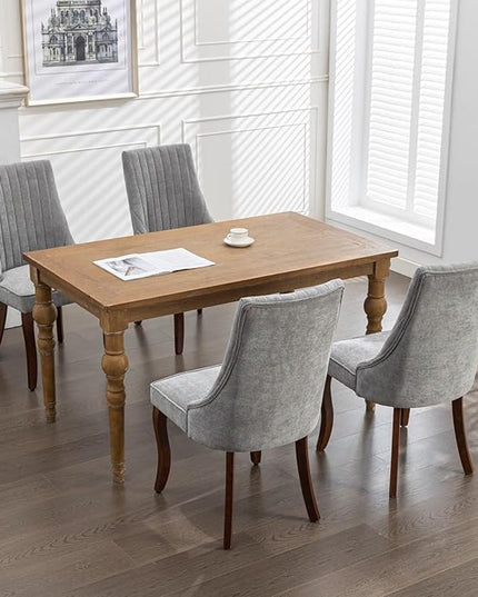 NicBex Haerin-SD-00129-LWJ Dining Chairs, 24.6"x19.7"x37.5", Gray - LeafyLoom